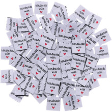 100pcs Fabric Labels Handmade Clothing Labels Textile Labels for Clothing Sewing Accessories Bags Jeans