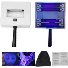 Tragbarer Hautanalysator mit Maske und Holzlampe zum Testen der Gesichtshautpflege für Familien mit Katzen, Hunden und Haustieren