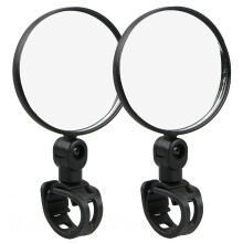 Motorcycle Bike Rearview Mirrors, Wide Angle Convex Reflectors, 360 Adjustable Silicone Quick Release Mirrors