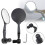 Bicycle Rearview Mirror Socket Reflector, 360 Degree Rotating Socket Reflector 1