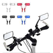 Mountain Bike Handlebar Mirrors (Silver) Motorcycle Bike Conversion Aluminum Mirrors Safety Reflectors