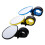 Quick Release Bicycle Mirrors, Full Angle Adjustment, Handlebar Cross Reflectors, Compact MTB, Road Bike 3