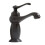 Rubinetto lavabo nero in ottone con ceramica 1