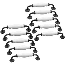 (128MM) 10 X Furniture Handle, Pipe Rod Handle, Furniture Door Rod Handle, Kitchen Cabinet Door Rod Handle with Screw Hole Spacing
