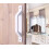 (White)2pcs Kitchen Glass and Plastic Mounted Aluminum Alloy Door Handle 3