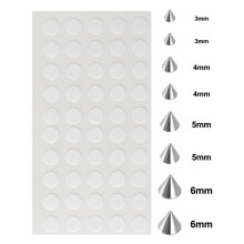(8 cones 50 stickers) 8pcs Fake Lip Nails & 50pcs Stickers Eyebrow Ear Stud Non Piercing Earring Studs Teens Hip hop Fake Nose Ring Body Jewelry