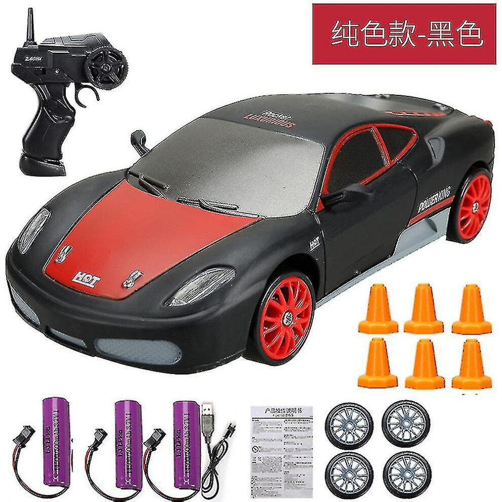 (Ferrari R-3Battery) 2.4g Drift Rc Car 4wd Rc Drift Car Toy Remote Control Gtr Model Ae86 Vehicle Car Rc Racing Car Toy For Children Christmas Gifts