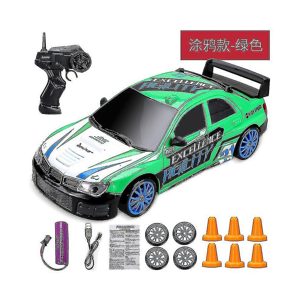 (BMW-1Battery) 2.4g Drift Rc Car 4wd Rc Drift Car Toy Remote Control Gtr Model Ae86 Vehicle Car Rc Racing Car Toy For Children Christmas Gifts