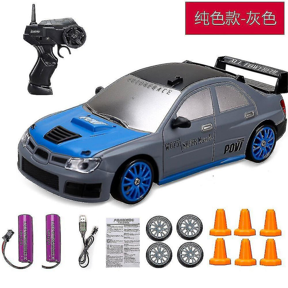 (GTR B-2Battery2) 2.4g Drift Rc Car 4wd Rc Drift Car Toy Remote Control Gtr Model Ae86 Vehicle Car Rc Racing Car Toy For Children Christmas Gifts