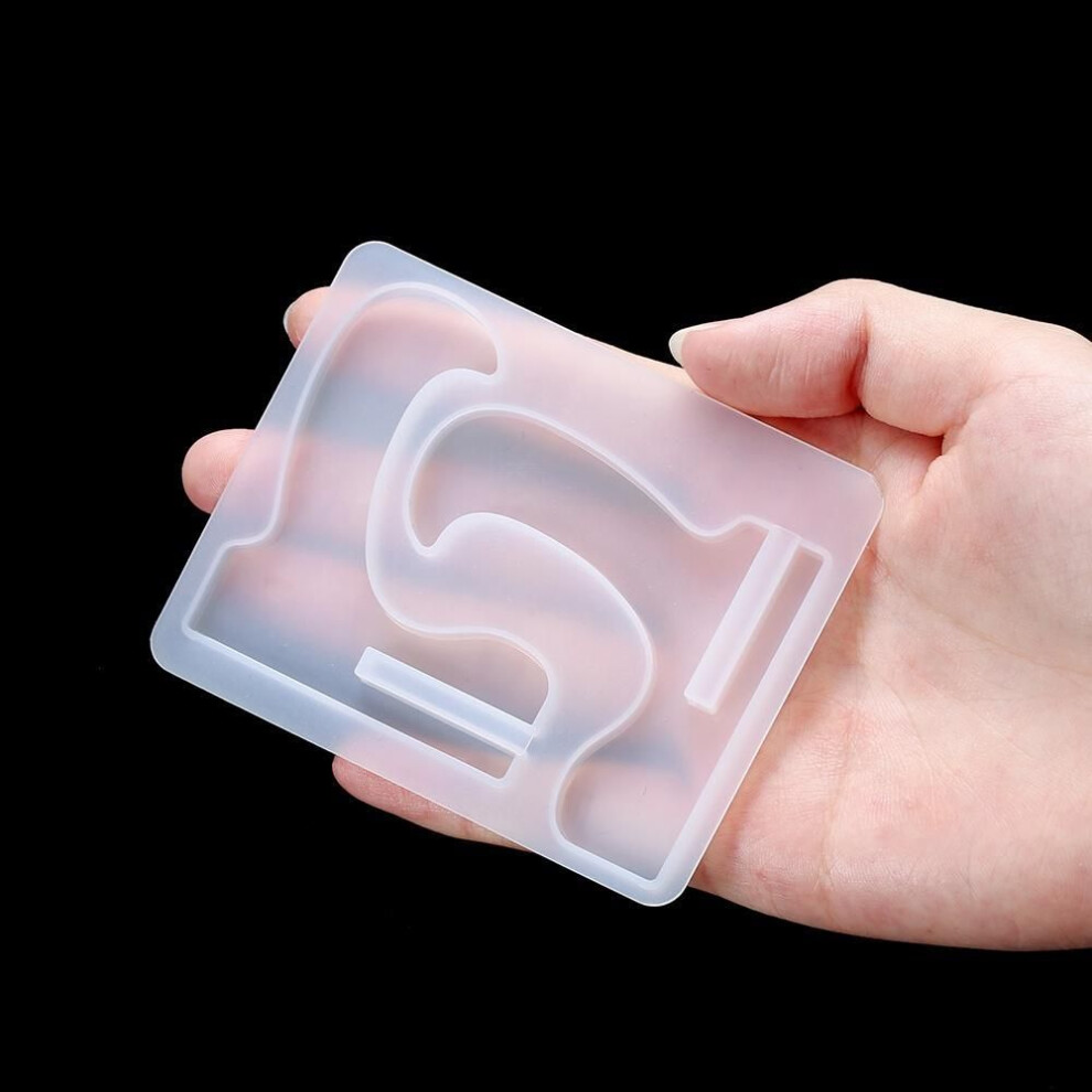 (white) 1pc Mobile Phone Stand Silicone Mold Display Holder Mold For Diy Resin Epoxy Casting Jewelry Making