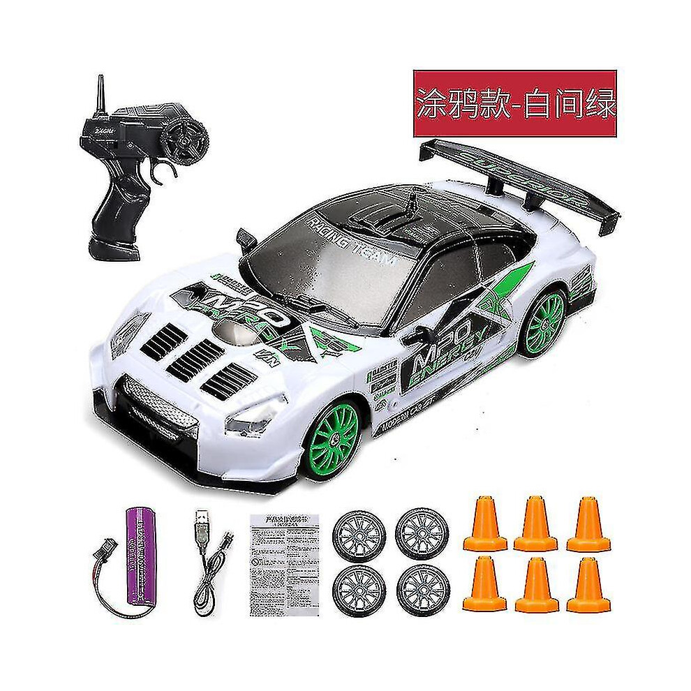 (GTR W-1Battery) 2.4g Drift Rc Car 4wd Rc Drift Car Toy Remote Control Gtr Model Ae86 Vehicle Car Rc Racing Car Toy For Children Christmas Gifts