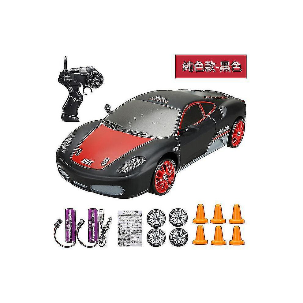 (Ferrari R-2Battery) 2.4g Drift Rc Car 4wd Rc Drift Car Toy Remote Control Gtr Model Ae86 Vehicle Car Rc Racing Car Toy For Children Christmas Gifts