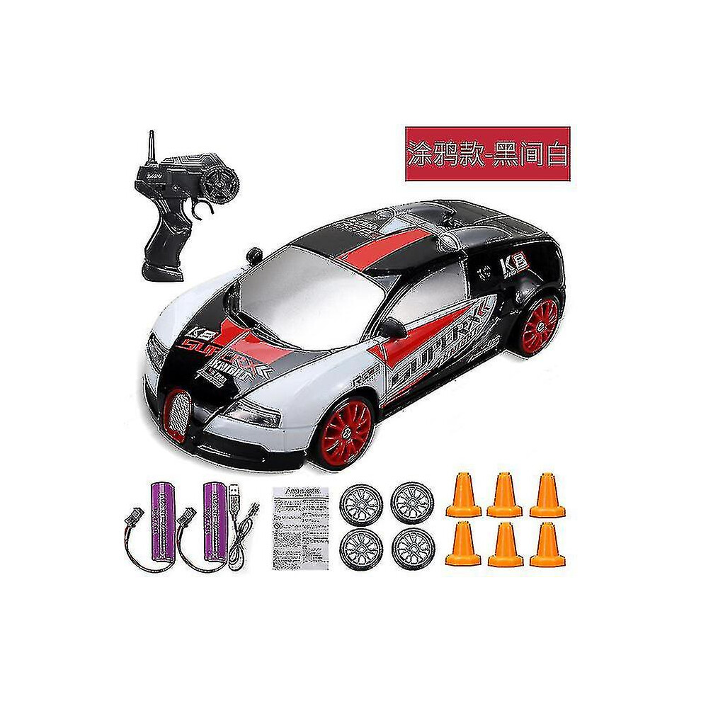 (Bugatti W-2Battery) 2.4g Drift Rc Car 4wd Rc Drift Car Toy Remote Control Gtr Model Ae86 Vehicle Car Rc Racing Car Toy For Children Christmas Gifts