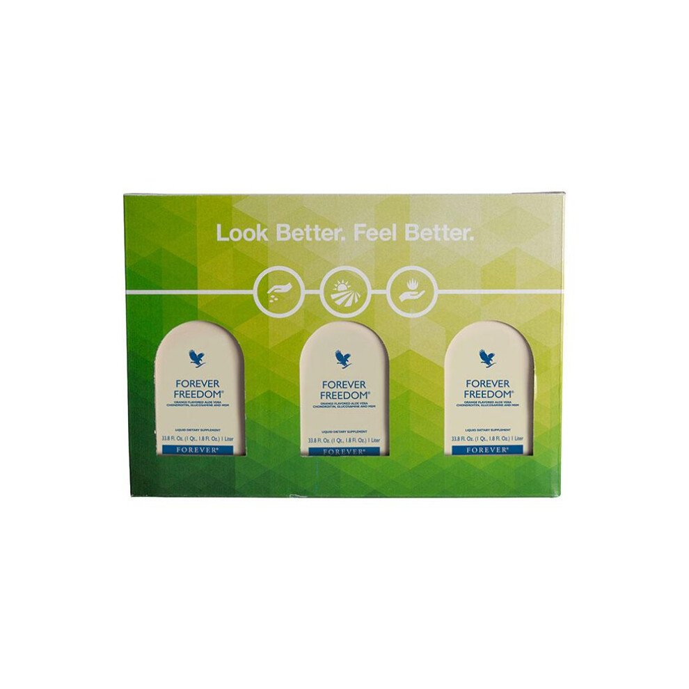 Forever Living Freedom Tripack Aloe Vera Drinking Gel 3x 1 Litre