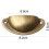 10PCS Retro Door Handle, Metal Kitchen Cupboard Drawer Cabinet Handles Knobs Handware, Copper Shell Cup Handles Brass Shell Pull Handles 2