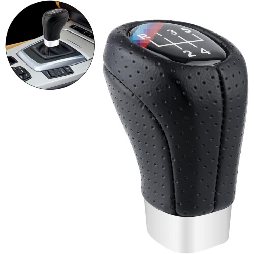 Pomo de cambio de marchas de 5 velocidades para BMW E34 E36 E38 E39 E46 E53 E60 E61 E63 E64 E83 E90 E91 E92 E93 Serie 3 Serie 5 X1 X3 X5 Palanca de ca