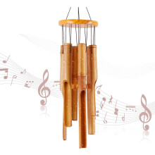 Bamboo Wind Chime, Wooden Wind Chime, Large Wooden Wind Chime, 81cm, for Garden, Yard, Patio and Home Decor