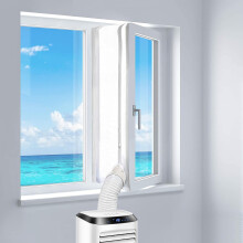 500 cm Fensterabdichtung für mobile Klimaanlagen, funktioniert mit allen mobilen Klimaanlagen und Trocknern, Heißluftstopp, einfache Installation
