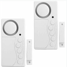2-pack vriezerdeuralarm, raambeveiligingsalarm, 3/15/30/60 seconden draadloos koelkastalarm, 4-in-1 deursensor open deuralarm