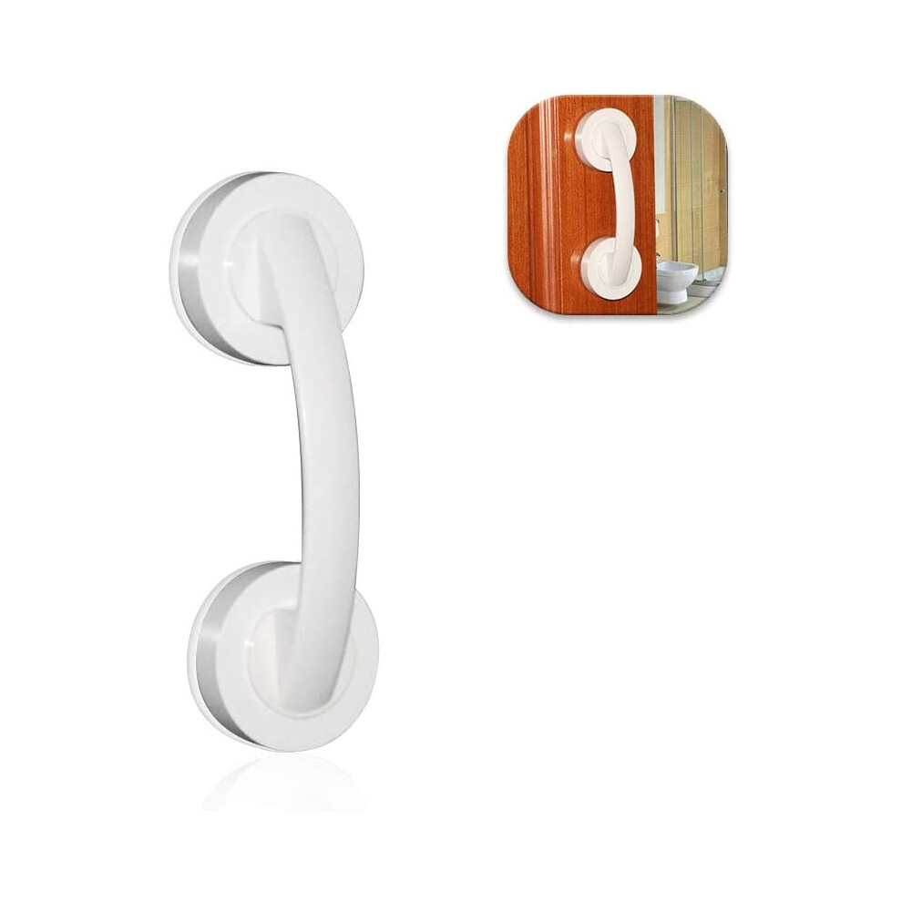 Lifeasy White Suction Cup Door Handle Bathroom Anti-Slip Suction Rails, Portable Mobility Handle With Super Strong Suction Cup For Shower Room Windowï¼Whiteï¼