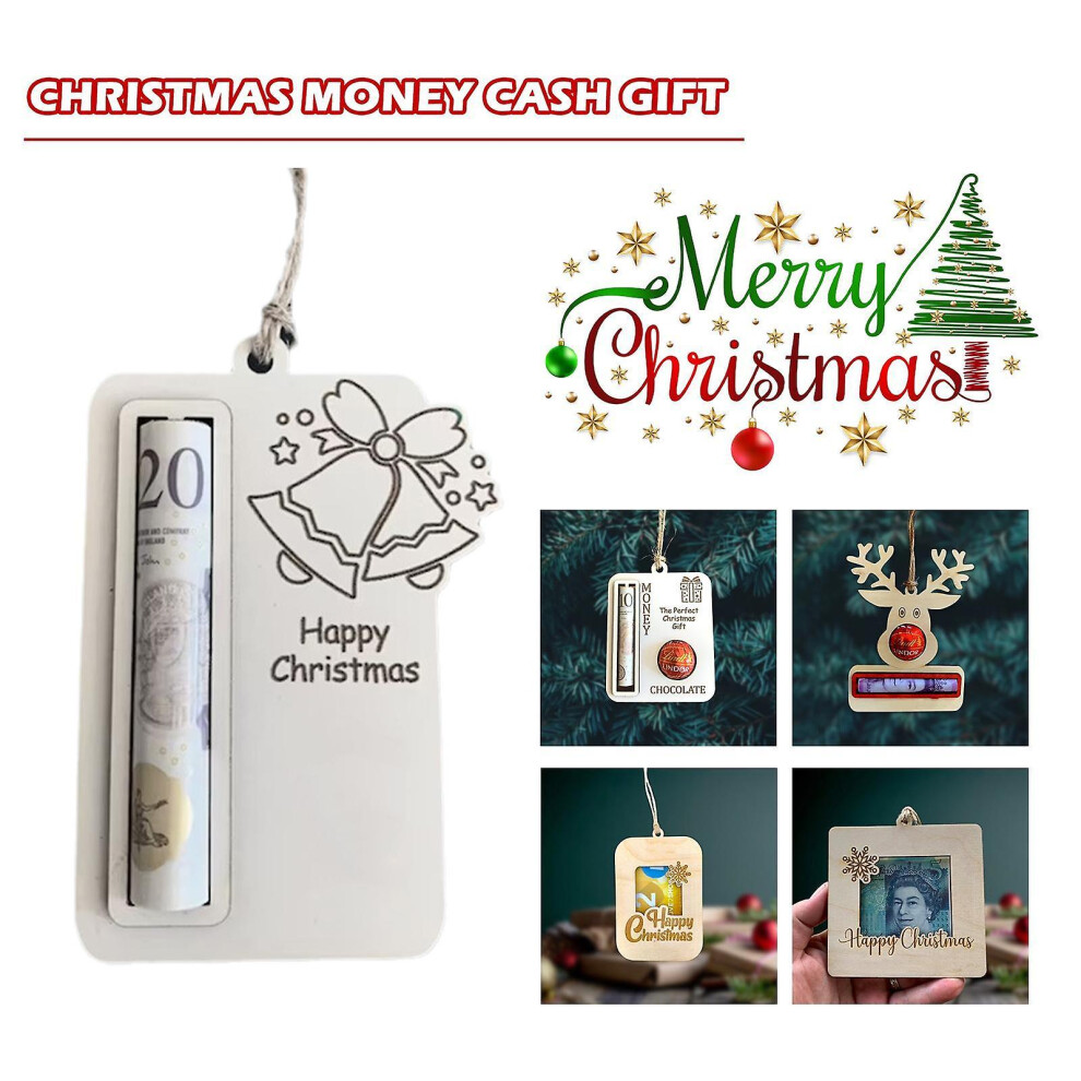 (Christmas Money Cash Wallet Creative Tree Pendants Decoration Unique Red Envelope Card Voucher Holder Pocke Xmas Gifts) Christmas Money Cash Wallet C