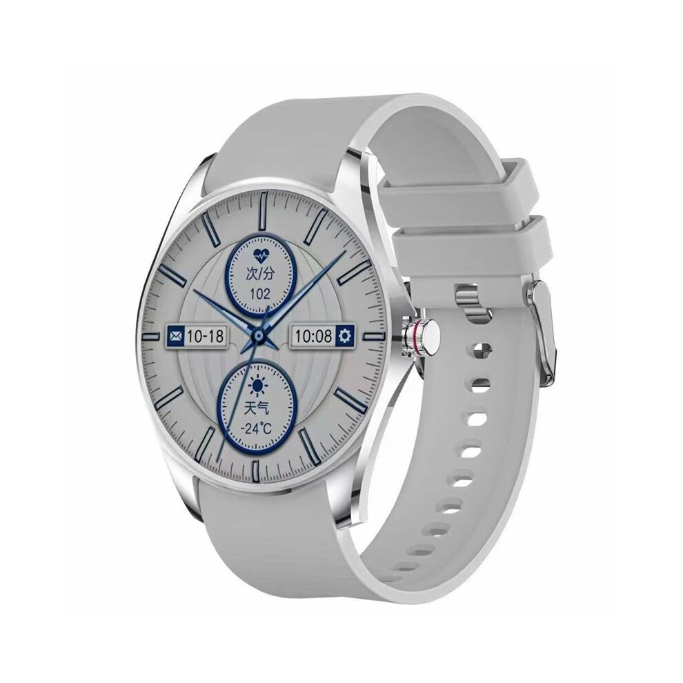 (Silver) Smart Watch Wristwatch Health Monitoring Sports Fitness Tracker Fashion Smartwatch For Men Women Silver 4048297231000