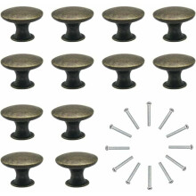Kommodenknöpfe Schubladenknöpfe 12er Set Schrankknöpfe Vintage Antik Messing Schubladengriffe φ30mm Knopf für Schrankschublade Küche
