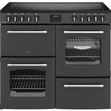 Belling Farmhouse 100E 100cm Electric Range Cooker with Ceramic Hob - Anthracite - A/A Rated