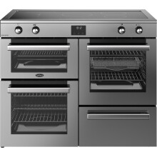 Belling Cookcentre 110Ei 110cm Electric Range Cooker with Induction Hob – Stainless Steel – A/A Rated