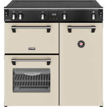 Stoves Richmond 90Ei TCH 90cm Cream Electric Range Cooker with Induction Hob – A/A/A Rated