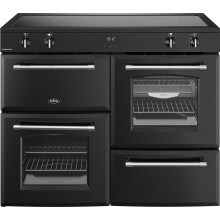 Belling Farmhouse 110Ei 110cm Electric Range Cooker with Induction Hob – Black – A/A Rated