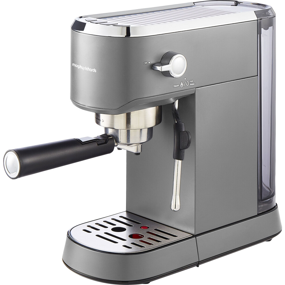 Morphy Richards Signature Espresso Coffee Machine - Grey - 172026 Brown,Grey