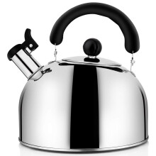 Tee Kettle Herd Pfeifen , Edelstahl Kessel Kannen für Platte, 4,3 Qt (4 Liter) mit Großem Fassungs Vermögen und Kapsel Boden