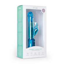 EasyToys Rabbit Vibrator Rotating Realistic Dildo Silicone Vibrator Sex Toy Blue