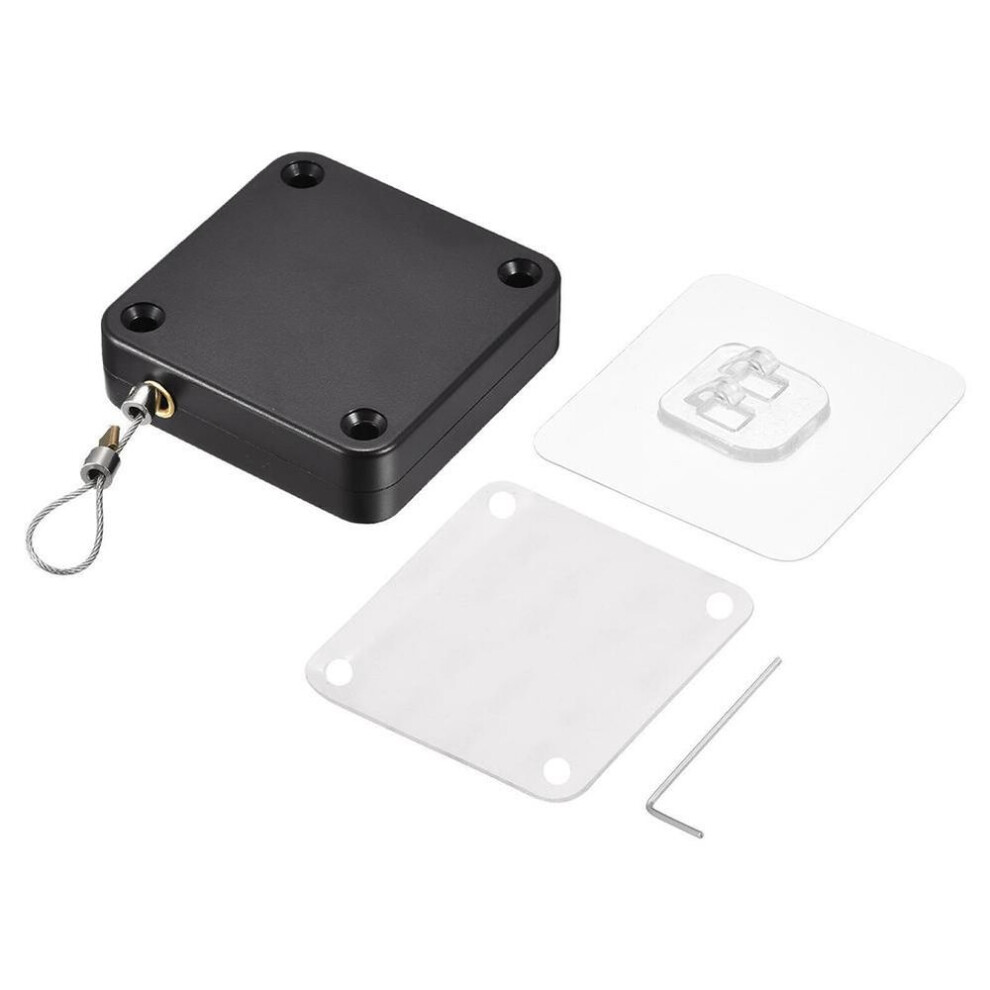 (black) Punch Free Door Closer Tension Closing Device 1200g