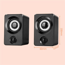 USB Mini Kleiner Lautsprecher Computer Audio Stereo Subwoofer Home Wired Desktop für Laptop