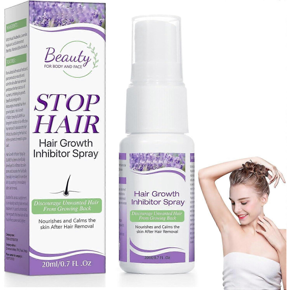 (3pcs) Hair Growth Inhibitor, Hair Stop Growth Spray, Non-Irritating Hair Inhibitor, Permanent Hair Removal Spray for Body Painless