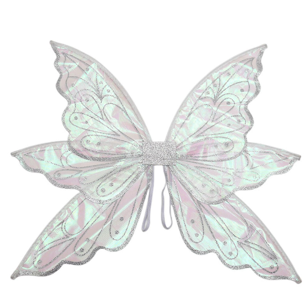 ( Gilding) Glittering Angel Wings Butterfly Wings, Fairy Wings, Womens Butterfly Wings, Fairy Wings For Girls Adults Silver