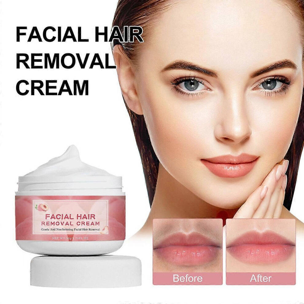 (1Pcs) Honey Peach Hair Removal Cream, Gentle & Soothing Facial Hair Removal Cream, Sensitive Depilatory Cream, Fast Hair Removal Cream