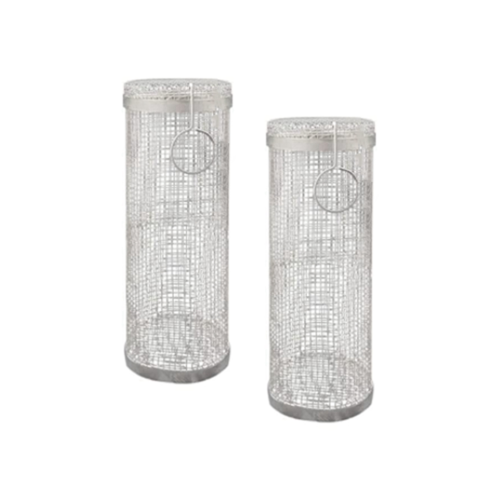 Grille de Cuisson pour Barbecue en Acier Inoxydable ExtéRieure Ronde Feu Camp - Batterie Cuisine Pique-Nique Camping (30 + 20 Cm)