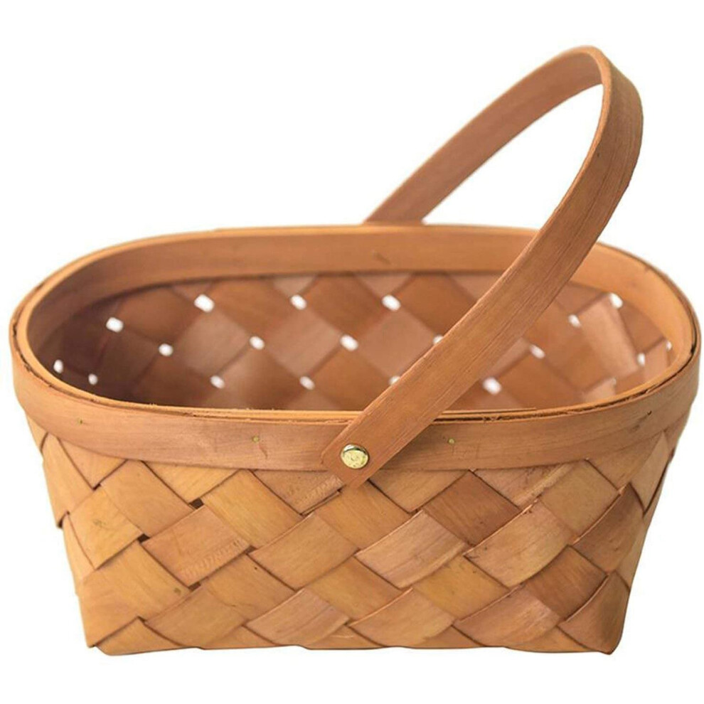 Panier de Rangement à la Main en Rotin pour Conteneur Stockage Bois avec PoignéE