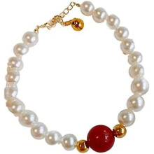 YOITEA Cat Collar Decorative Extension Chain Design Fashion Puppy Cat Necklace Loop with Bell for Party S