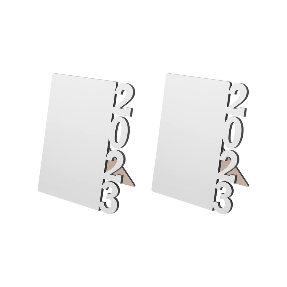 2 PCS 2023 Graduation Photo Frame Blank Picture DIY Craft Sublimation Cheer