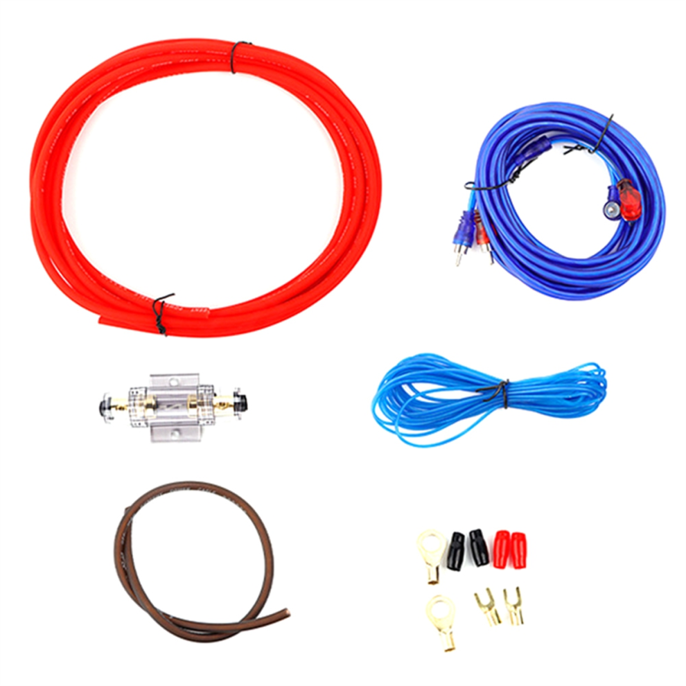 8Ga Power Cable Subwoofer Speaker Car Audio Wire Wiring Amplifier Fuse Kit 4851889568794