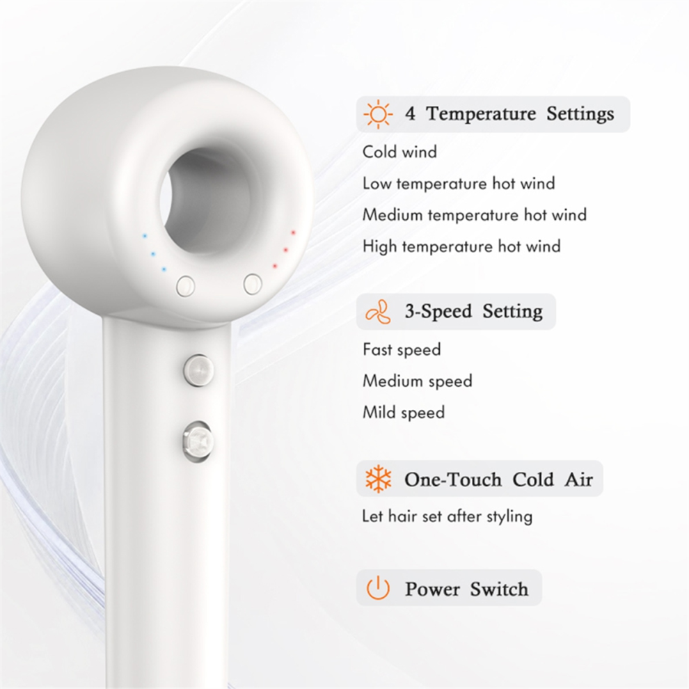 Melitt High Speed Hair Dryers Negative Ion Care Quick Dry Leafless Dryer Personal Styling Salon Appliance Eu Plug