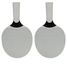 Sports Goods Silicone Multi-Color Table Tennis Rackets Suitable for Beginners in Training and Competition Gray-White