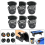 6 Pcs Pool Table Pockets Billiard Set Black Billiards Net Bag Entertainment Web Snooker Baskets 6