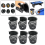 6 Pcs Pool Table Pockets Billiard Set Black Billiards Net Bag Entertainment Web Snooker Baskets 3