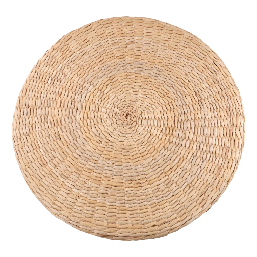 45Cm Tapis de Yoga Pouf Rond Oreiller Sol Coussin SièGe Paille MéDitation ÉPaississement Doux ÉQuipement