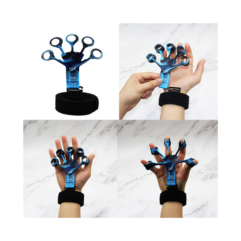 Pinza Per Esercitatore Allenatore Di Recupero Strumenti Fisici Chitarra Dito Flessione Estensione Allenamento Arancione-image